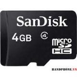 Thẻ nhớ Sandisk 4GB có hộp TQ – BH 1 năm